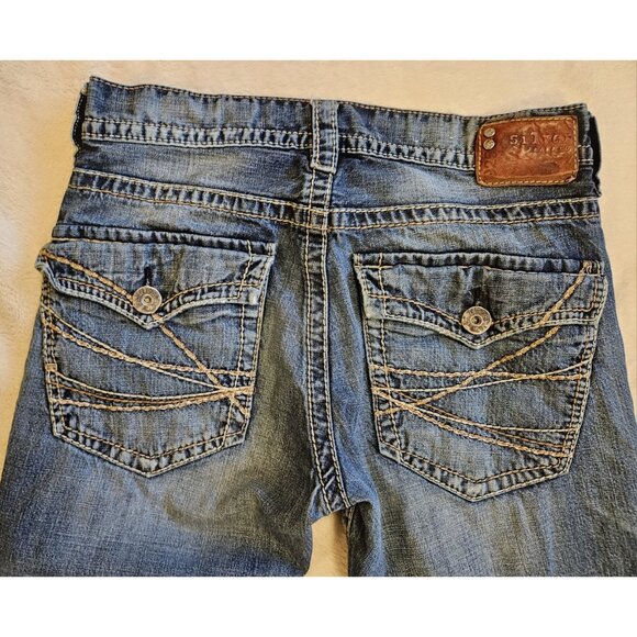 Silver Jeans Zac Relaxed Fit Straight Leg Jeans Mens Size 31x34 Rear Flap Pocket - Picture 9 of 14